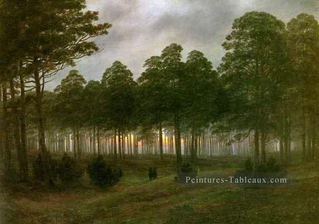 Soirée HSE romantique paysage Caspar David Friedrich Forêt Peintures à l'huile